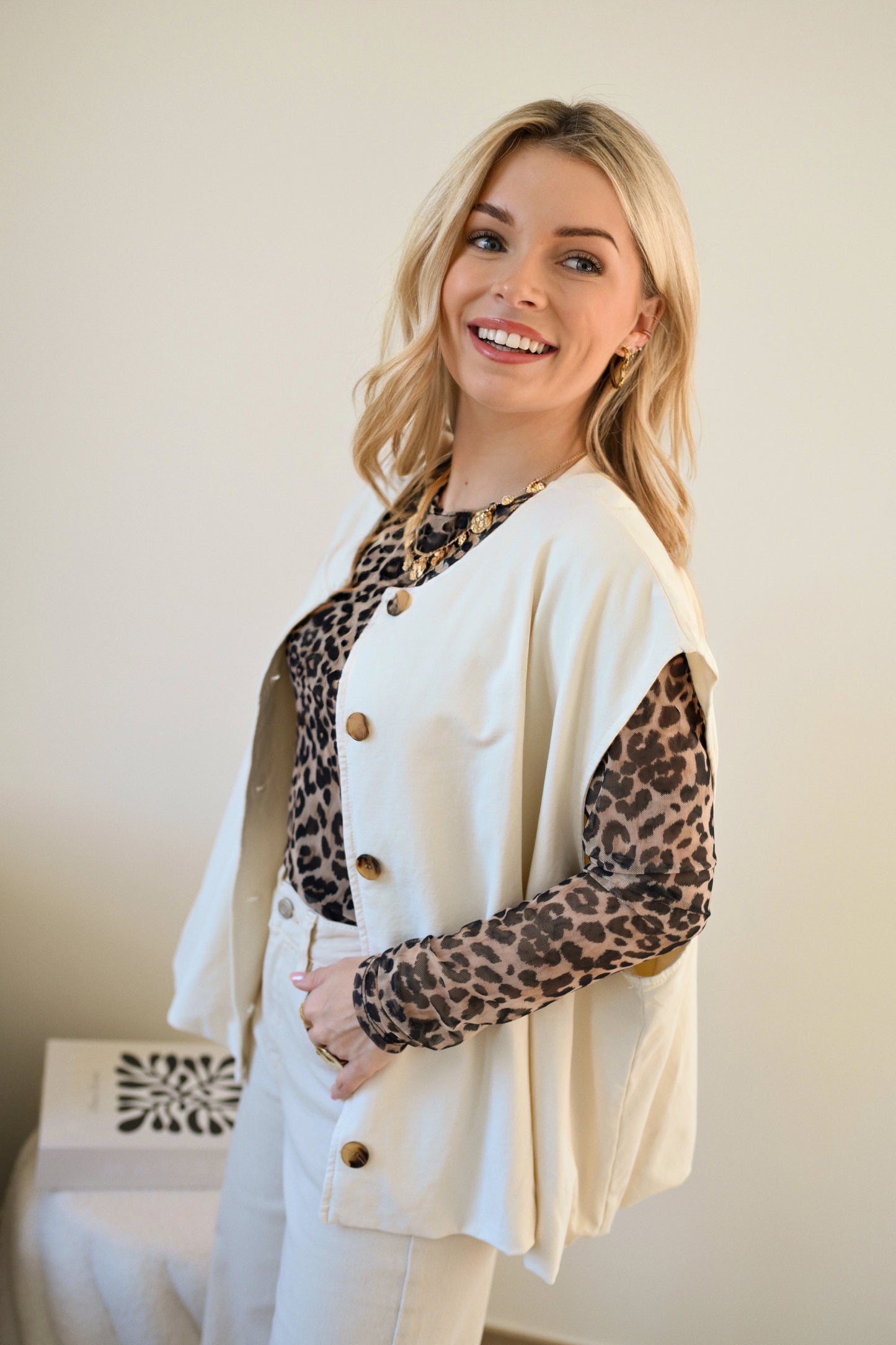 Balloon Gilet - Ecru