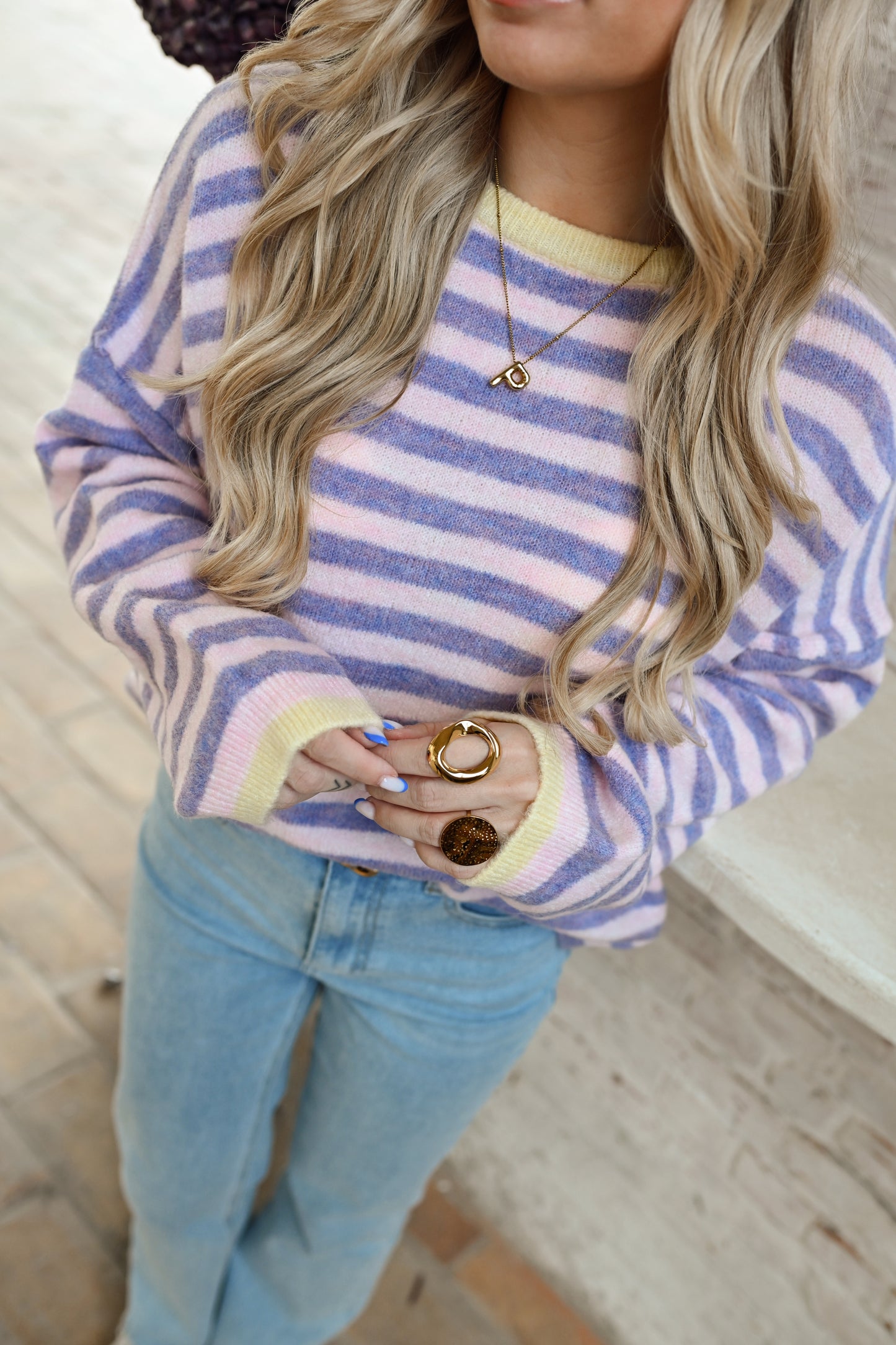 Josy Striped Pull - Lila (Last one!)