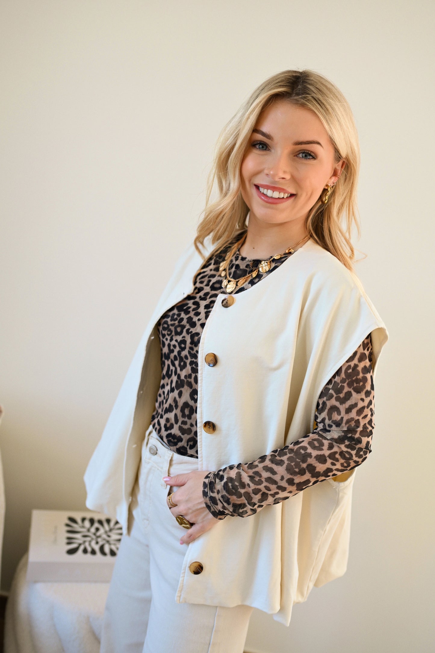 Balloon Gilet - Ecru