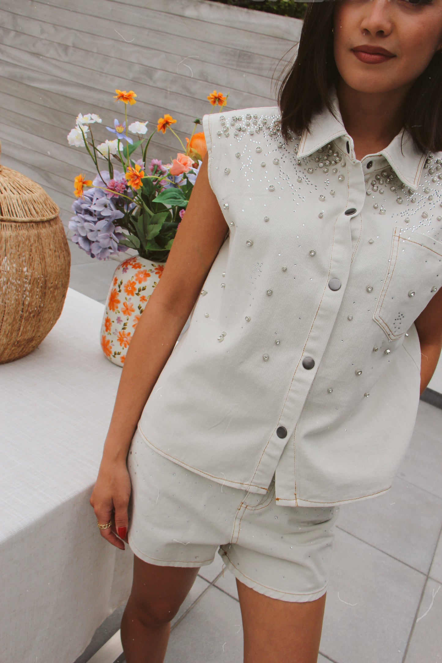 Denim Set Yara Beige (Last one!)