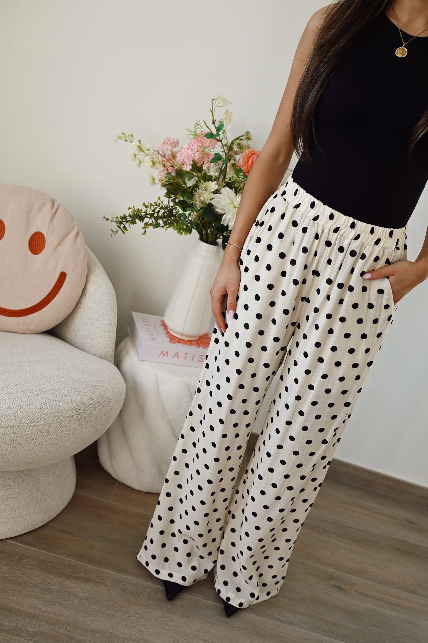 Polkadot Broek - Beige