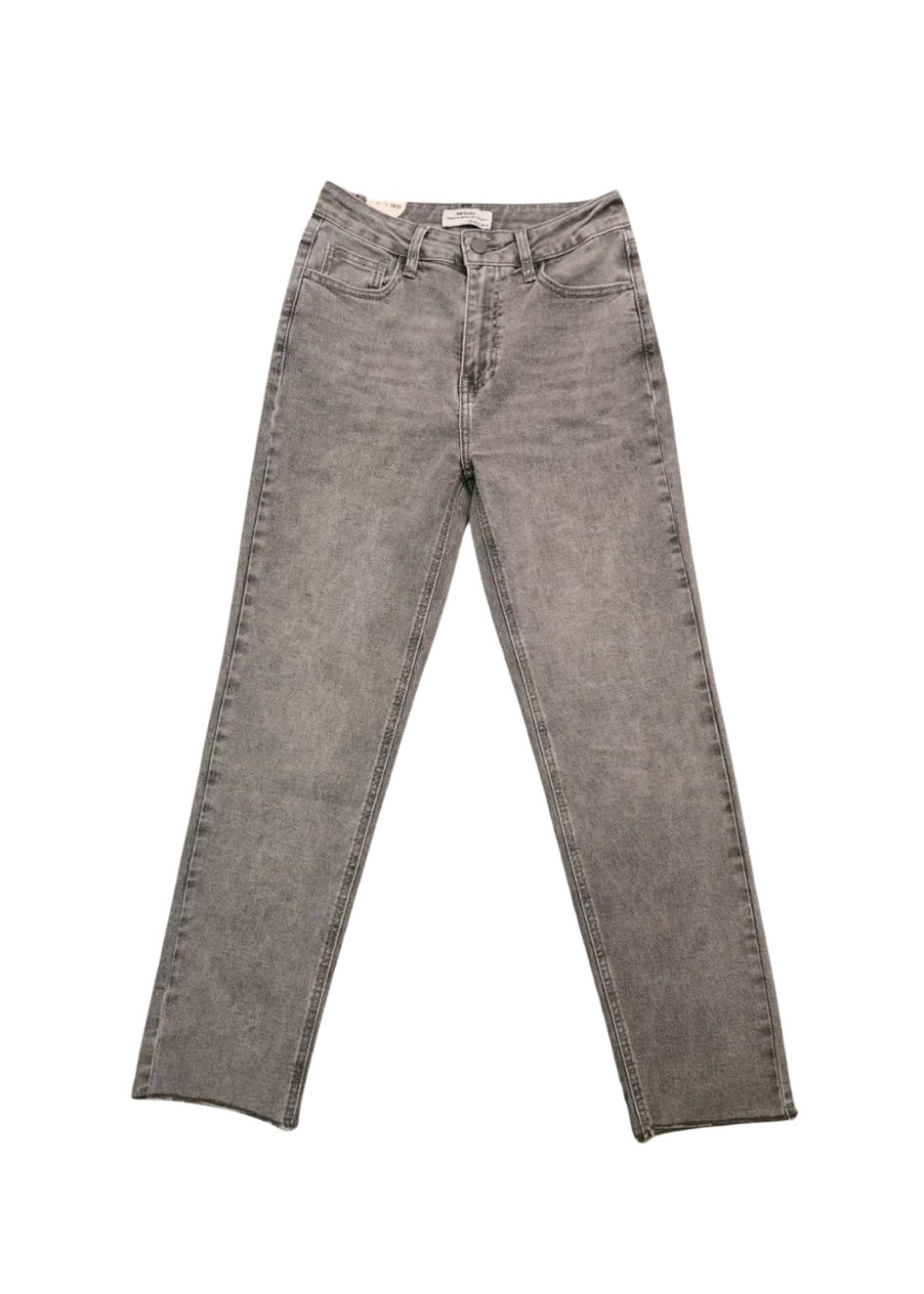 Mom Fit Jeans Licht Grijs