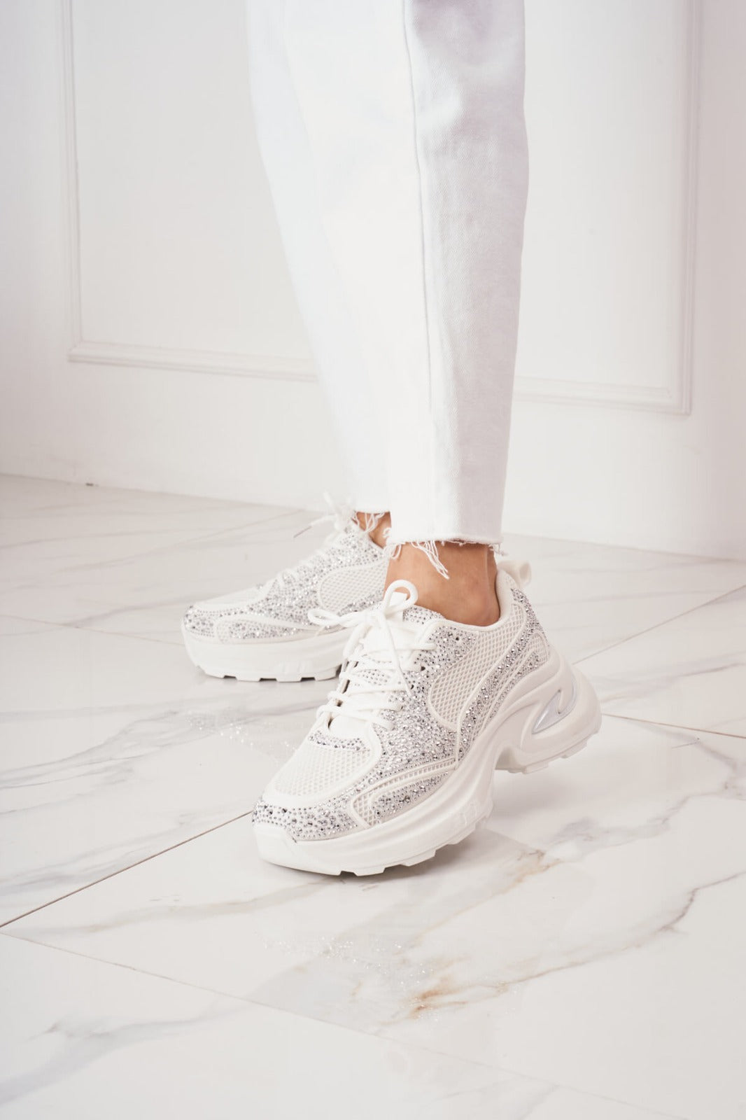 Shine All Day Sneakers Wit